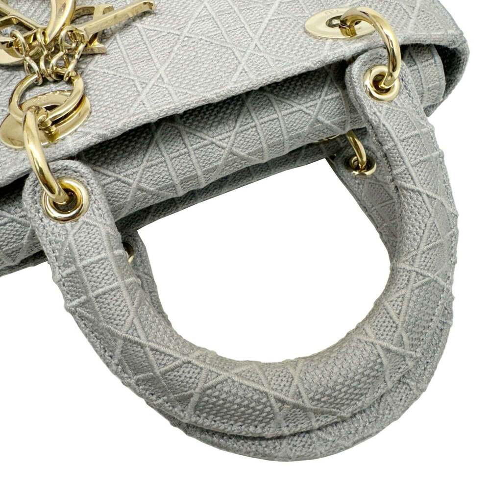 Christian Dior LADY D-LITE Medium Bag Cannage Embroidery Gray M0565OREY_M950 ... - Picture 10 of 16